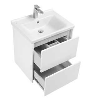 Тумба под раковину Акватон Стоун 60см белый 1A231401SX010